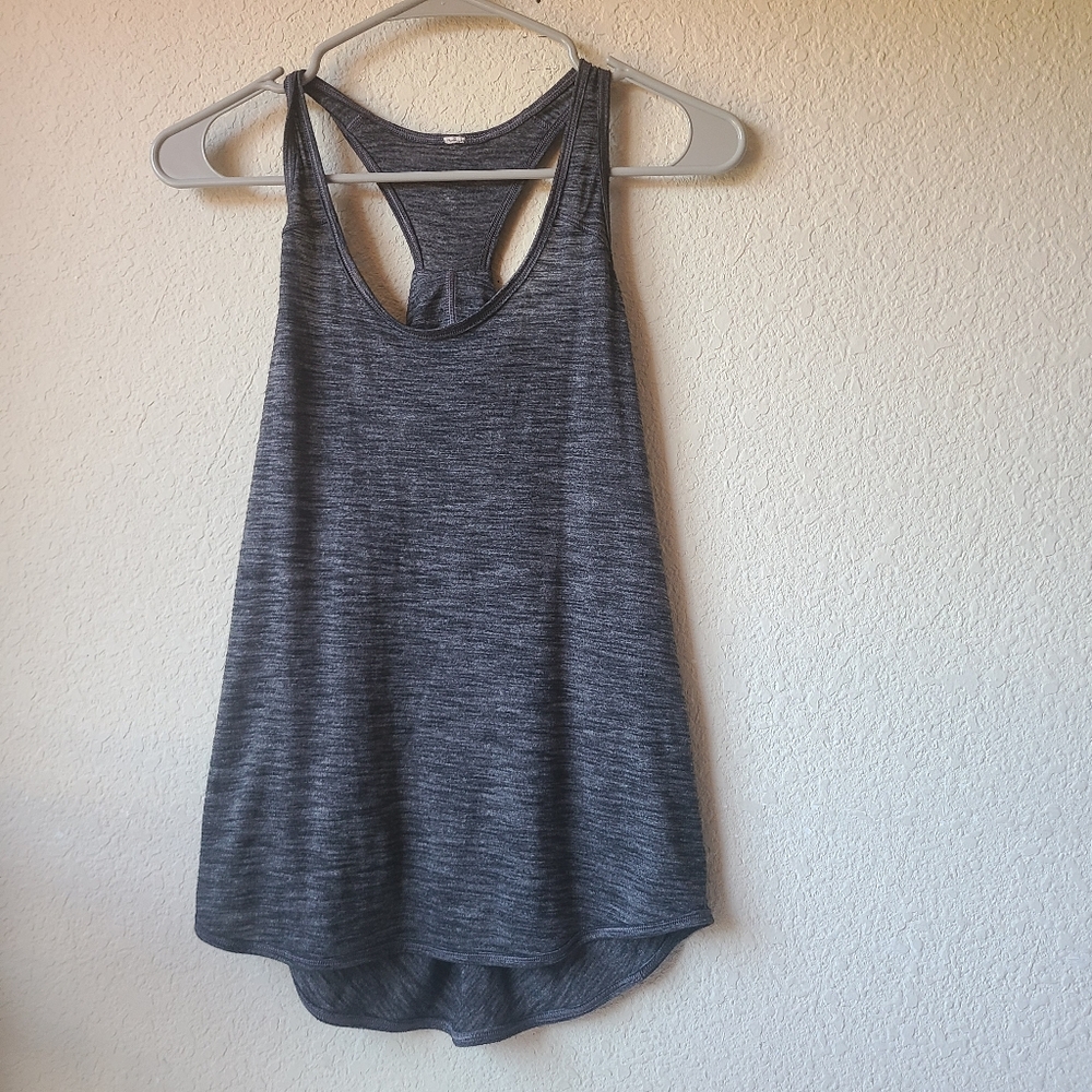 Lululemon Athletica Gray Racerback Tank Top Women's Size 4